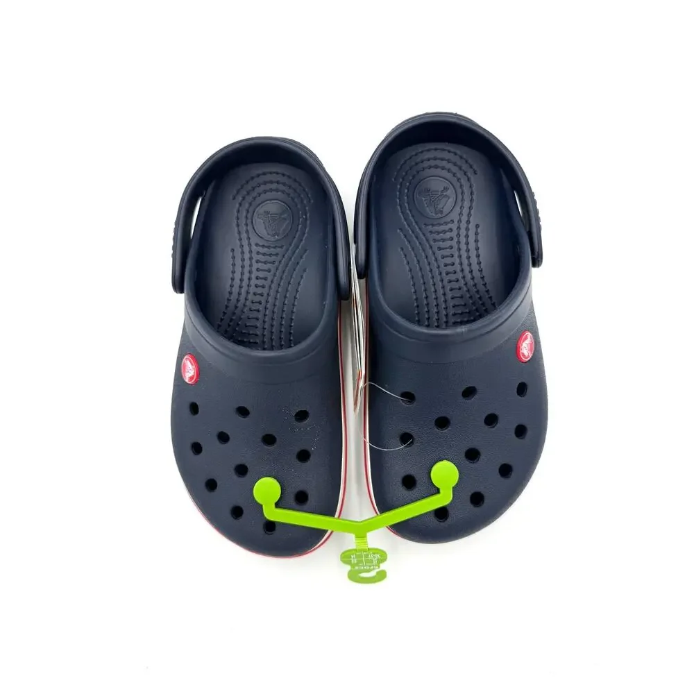 NWT Crocs Kids Crocband Clog - Navy/Red - J4 (big kid 4)